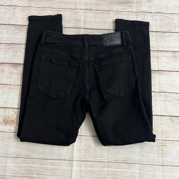 Express Men's Black Skinny Jeans Size 28x32 Stretch Denim EXP-NYC Pre-owned - Picture 6 of 12